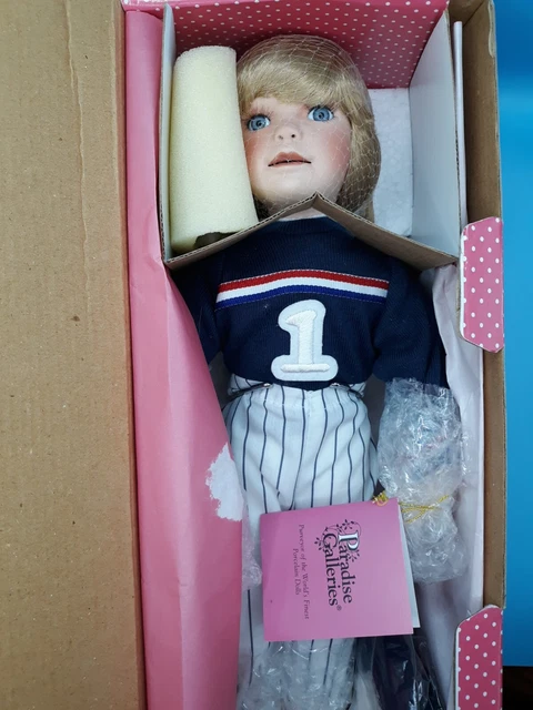 Treasury Collection Paradise Galleries Porcelain Doll, "Sam", New