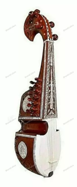 Indian Professional Afghani Toon Wood Kabuli Rabab Musical Instrument Rubab
