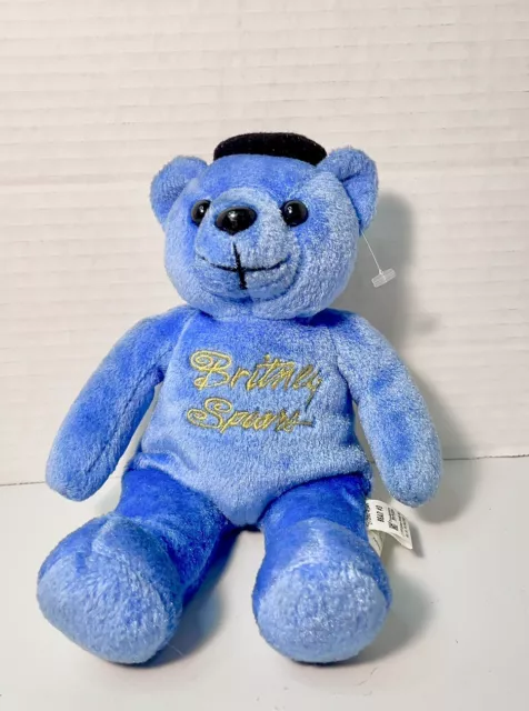 Vintage 1999 Britney Spears Blue Limited Edition Bean Bear Plush #3 Trendsetter