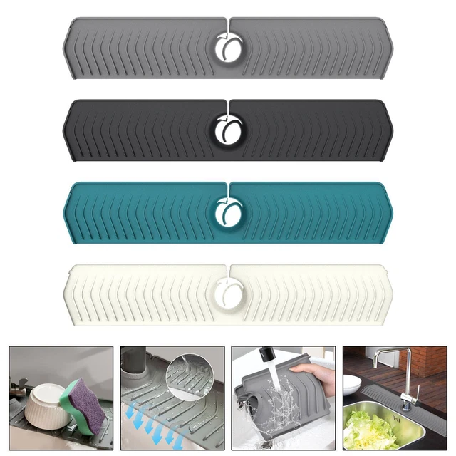 Tapis Robinet Diatomite 60cm - Absorbant Anti-Éclaboussures Évier | Blanc Pour Cuisine Ou Salle De Bain