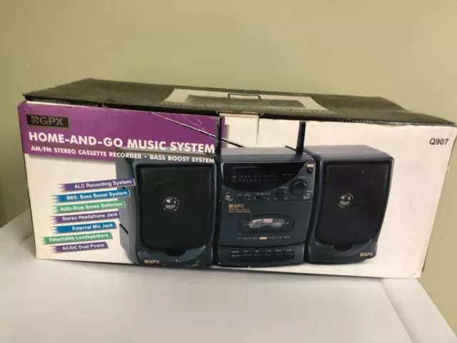 Gran Prix GPX Model Q907 Home And Go Music System  in Box