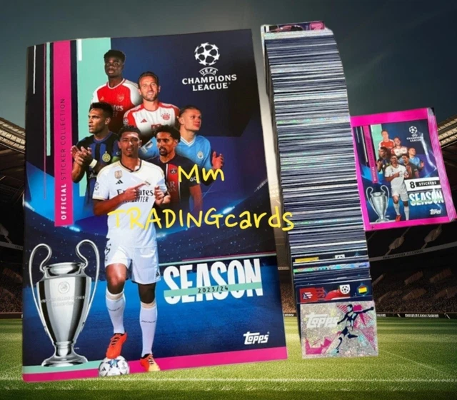 Topps Champions League 2023/2024 UCL Complete set: 741 sticker + album + pack