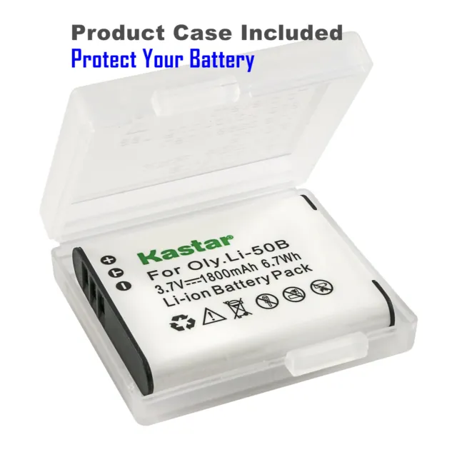 Kastar Battery LTD2 USB Charger for Pentax D-Li92 DLi92 Pentax Optio WG-60 WG-70 2
