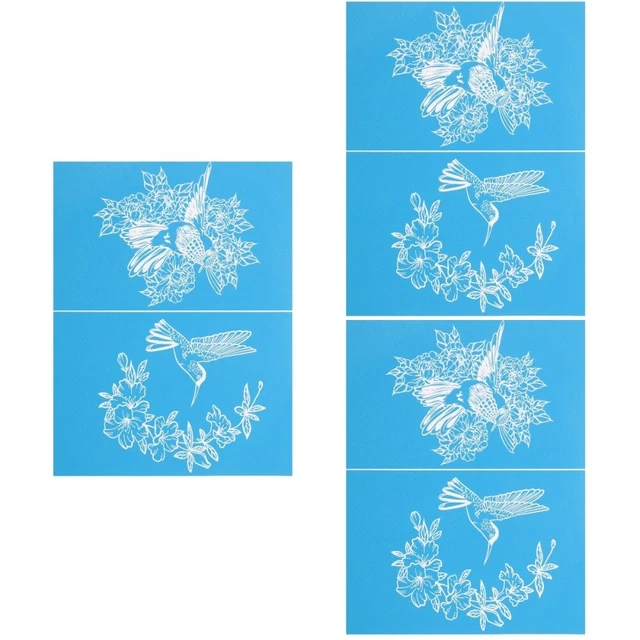 3 blätter Haushalt Zarte Silk Druck Schablone Für Druck DIY Hause 5