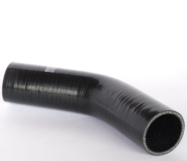 45 Gradi, Silikonbogen Id 19mm Tubo IN Silicone Arco Flessibile Nero