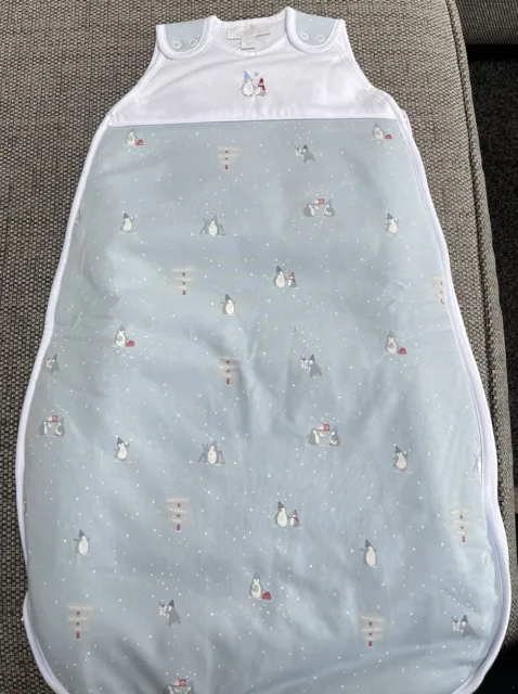 Brand New-The Little White Company Xmas Pattern 0-6 Months 2.5 Tog Sleeping Bag
