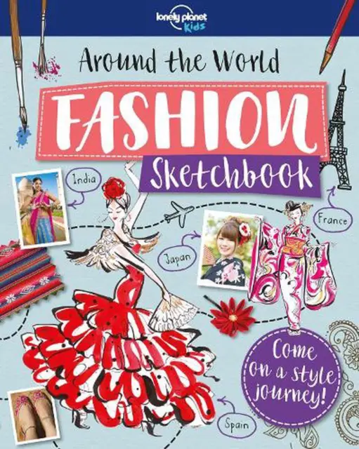 Around The World Fashion Sketchbook by Jenny Grinsted (English) Paperback Book