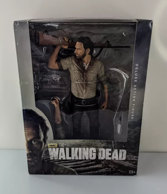 Mcfarlane The Walking Dead Rick Grimes Deluxe Action Figure First Edition New