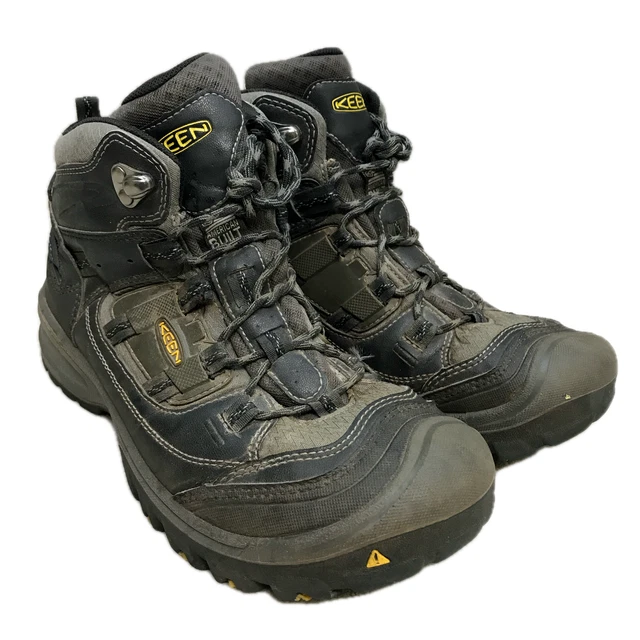 KEEN LOGAN MID WATERPROOF HIKING BOOTS Men's Size 8.5 GREY DRY