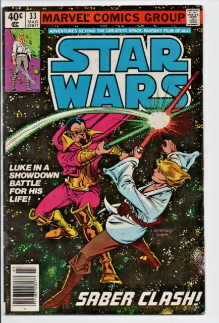 Marvel Comics Star Wars #33 1980 Saber Clash FN+