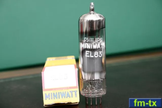 Philips Miniwatt EL83 - 6CK6 - Einzeln Rohr - Spitze NOS