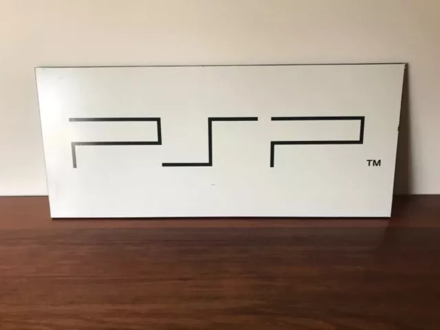 Original Video Game Shop Display Sign (Timber) • PlayStation • PSP • Rare Sign