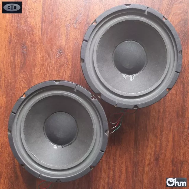 vintage CTS Alnico 10" woofers from Ohm Model D speakers 1972—new foam surrounds