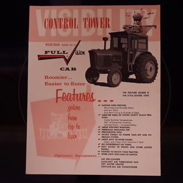 Full Vision John Deere Tractor Cabs 1964 Advertising Sales Brochure