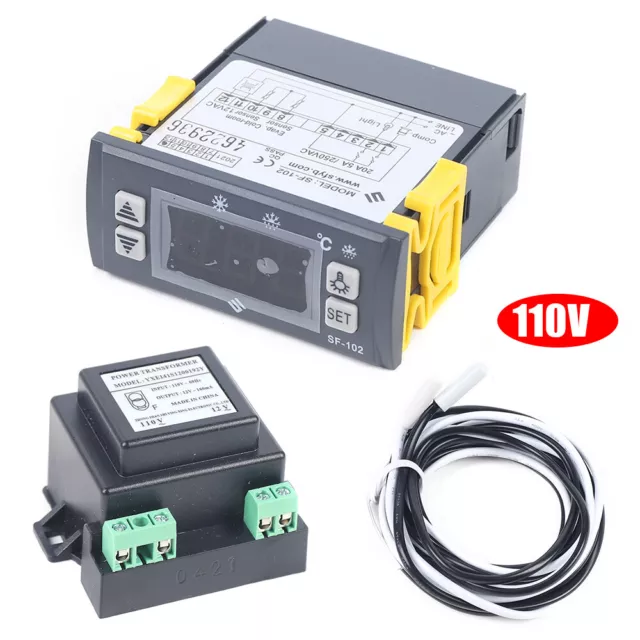 SF-102 Thermostat Controller Electronic Temperature Thermostat Freezer 110V