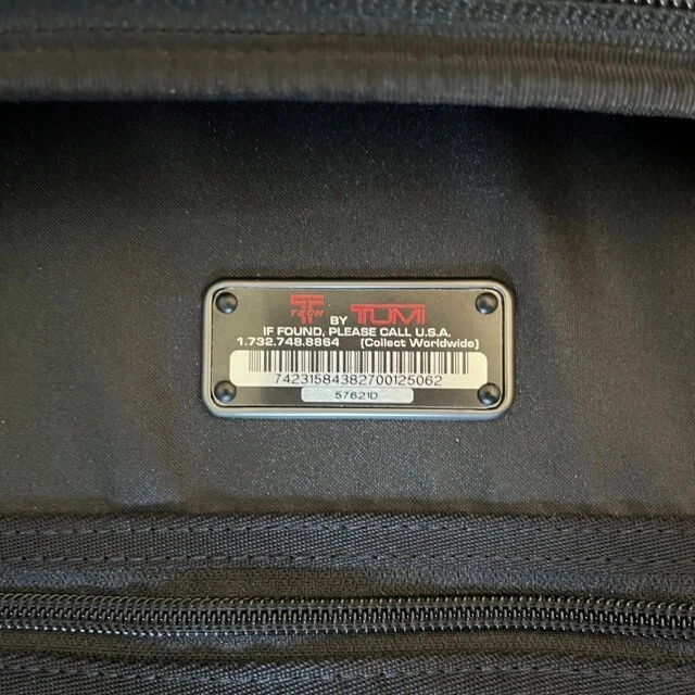 Tumi T Tech Carry-On Wheeled Upright Expandable 21" 57621D Black Suitcase Bag 8