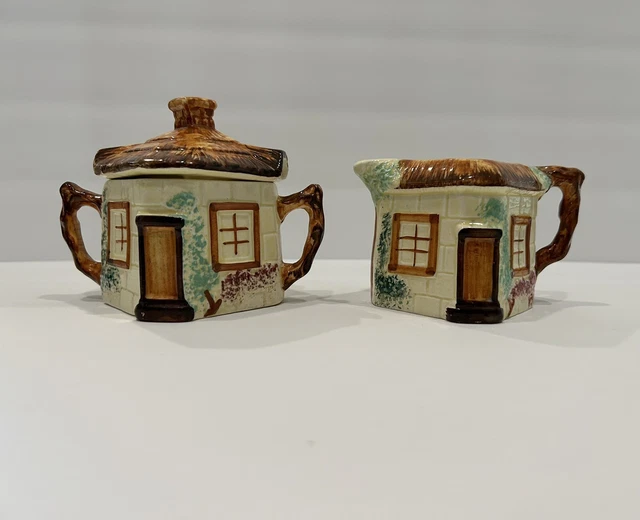 Keele Street Pottery Co. Creamer and Sugar  England Vintage