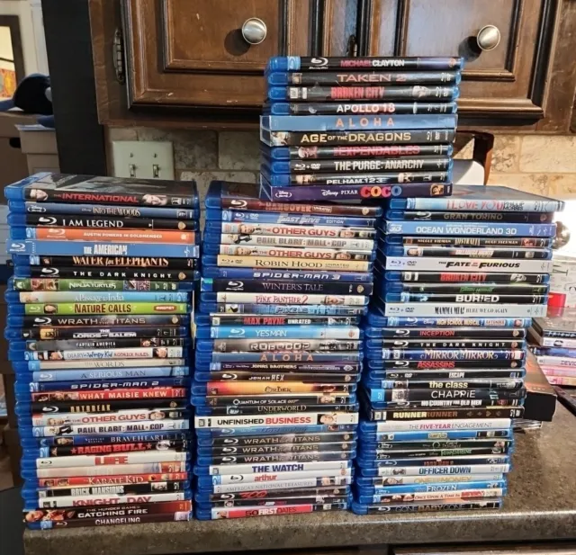 Blu-ray movie collection. Huge lot of blu-ray movies. Great titles!! 100 blu-ray