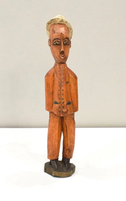 African Statue Colonial Figure West Africa