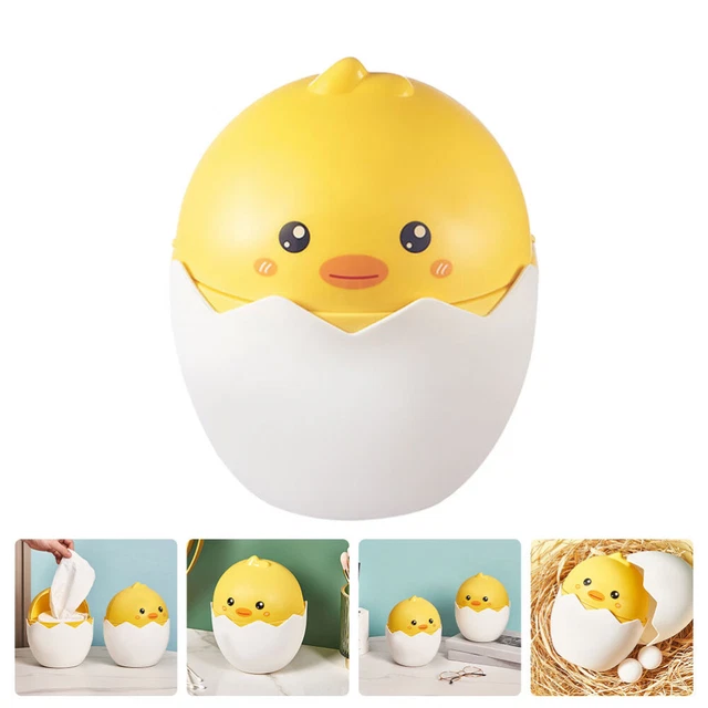 Mini bote de basura Pp botes de basura baño mini cesta de residuos amarillo
