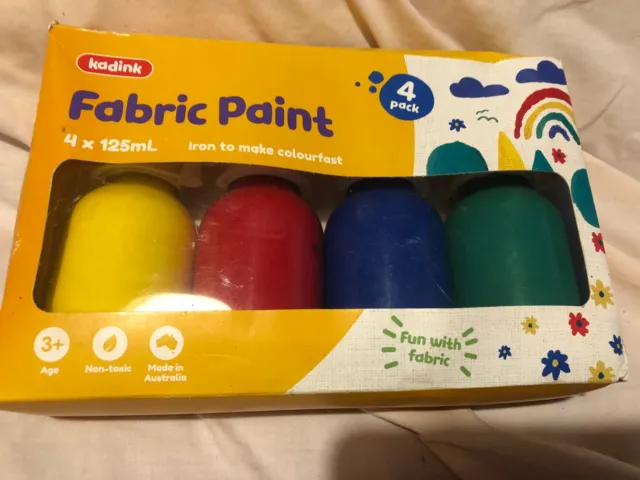 Set of Four Fabric Paints