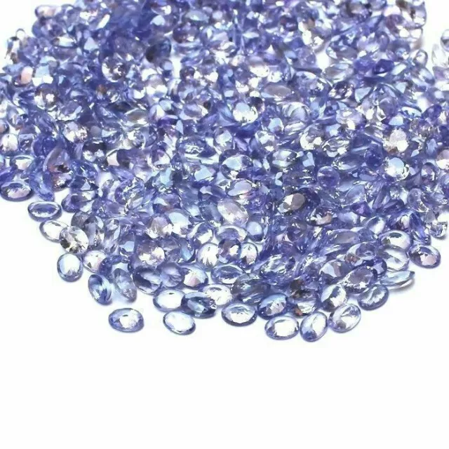 Wholesale Lot 5x3mm Oval Facet Cut Natural Tanzanite Loose Calibrated Gemstone