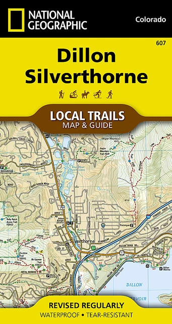 National Geographic TI Dillon Silverthorne CO Local Trails Topo Map & Guide