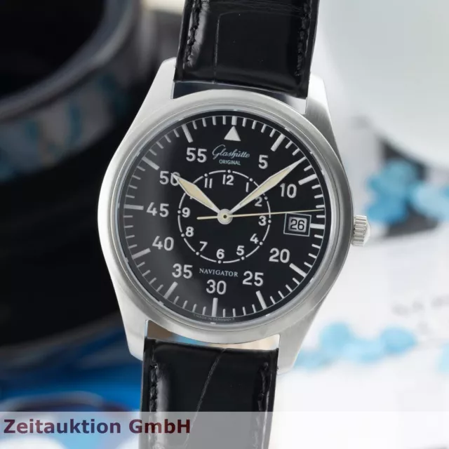 Glashütte Navigator Edelstahl Automatik Herrenuhr Ref. 110-33-08-07-04