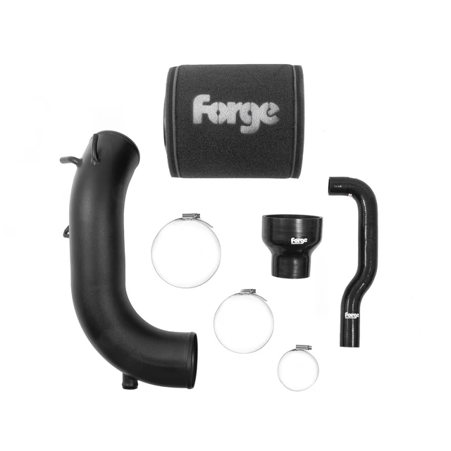 Kit induzione filtro a cono aperto Forge con tubi in silicone nero per Hyundai i30N