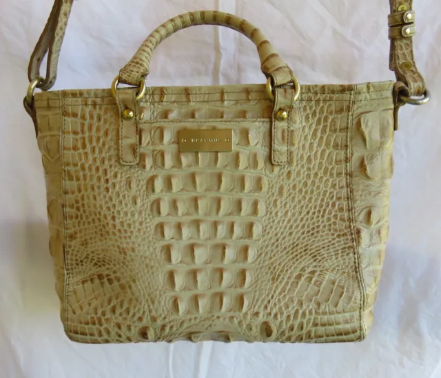 Brahmin Handbag Purse Mini Arno Crossbody Champagne