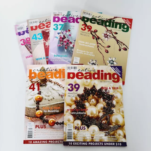 6x Creative Beading Magazines Volume 3 No 1-6 Australian Hobby Jewellery Making