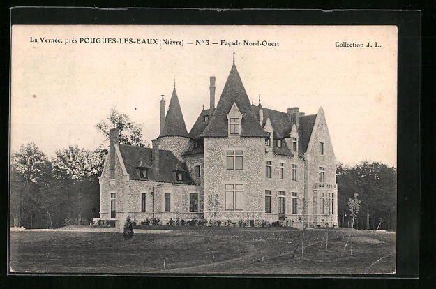 CPA Pougues-les-Eaux, La Vernée, Facade Nord-Ouest 1906