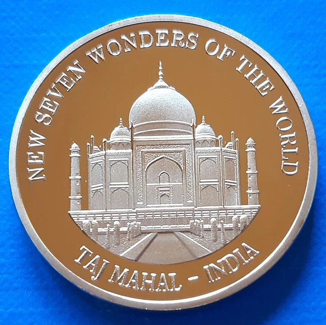 Taj Mahal - India - New Seven Wonders of the World Commemorative 40mm UNC