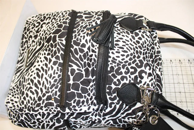 Samantha Brown To-Go Convertible Backpack Animal Mix Canvas Travel Bag 2