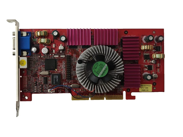 GAINWARD NVIDIA GEFORCE Ti 200 128MB GS, AGP TV-out gaming retro