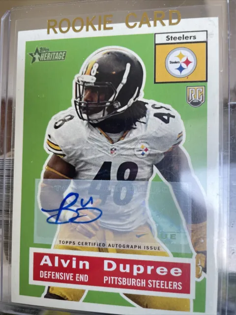 2015 TOPPS HERITAGE ALVIN DUPREE ROOKIE AUTOGRAPH! Steelers