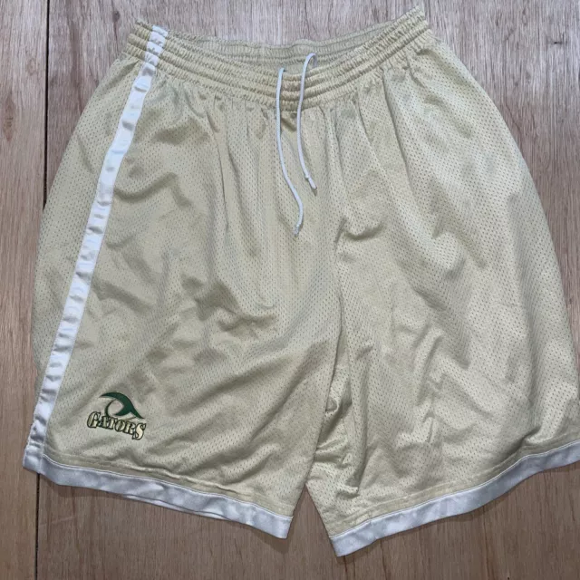 Nike Basketball Athletic Gators Basketball Shorts Gold Men's Size XL