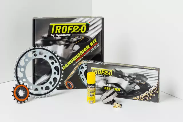 Kit Trasmissione Catena Corona Pignone Honda Vt 600 C Shadow '90-'07 525 Trx2