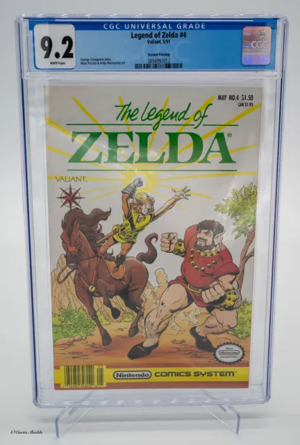 Legend of Zelda #4, CGC 9.2, Valiant  Comic Books Nintendo Mario Link