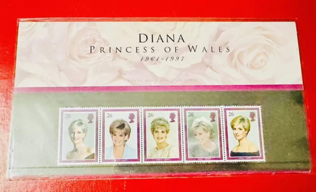 1997 DIANA PRINCESS OF WALES Presentation Pack Royal Mail GB MNH