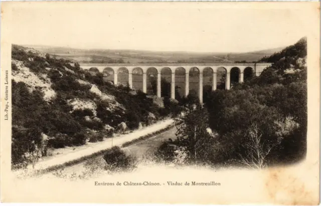 CPA Env. CHATEAU-CHINON viaduct of MONTREUILLON Nievre (100234)