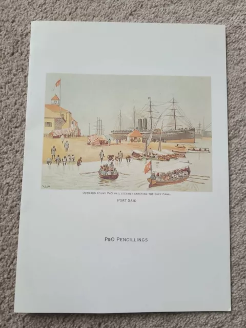Vintage Canberra Cruise Luncheon Menu - P&0 Pencillings - Sunday 1St  Sept 1996