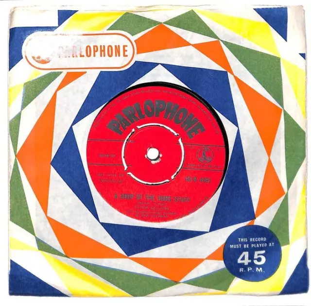 Peter Sellers A Drop Of The Hard Stuff UK 7" Vinyl 1958 45-R4491 Parlophone EX