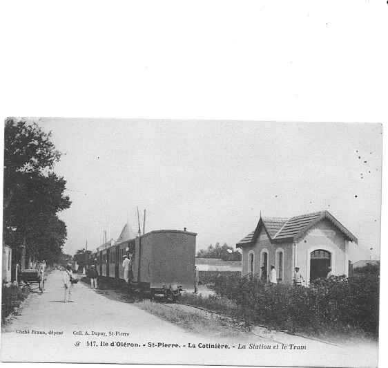 CARTE POSTALE ANCIENNE ILE D'OLERONST PIERRELA COTINIERETRAM EUR 4