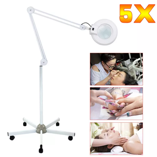 Lampada d'ingrandimento LED 5x lampada d'ingrandimento beauty salon lampada di ingrandimento 22 W con treppiede
