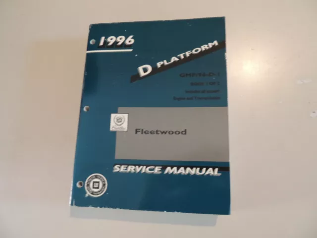 Service Shop Service manual Cadillac Fleetwood 1996 Werkstatthandbuch Band 1