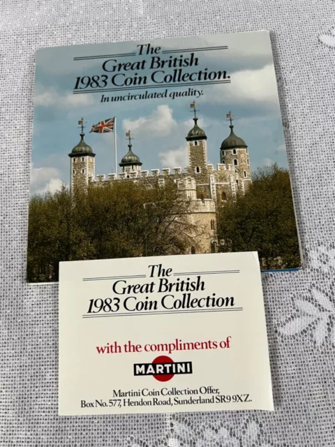 The Great British Coin Collection 1983 Queen Elizabeth Ii Bunc Gift Martini