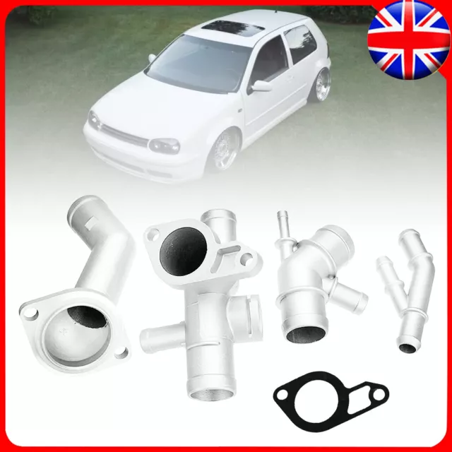 Coolant Flange Pipe Water Hose Flange Kit For VW Golf MK4 1.8T Audi A3 TT 1.8T