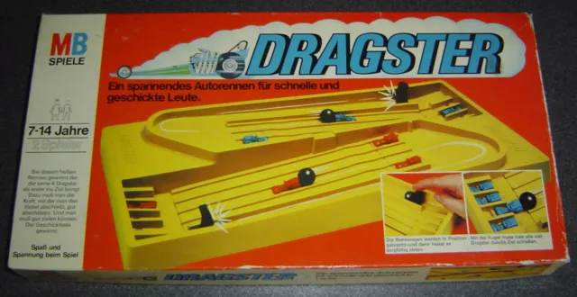 DRAGSTER von MB ©1976 Autorennspiel Katapultspiel Kinderspiel ab 7J VINTAGE Kult 2