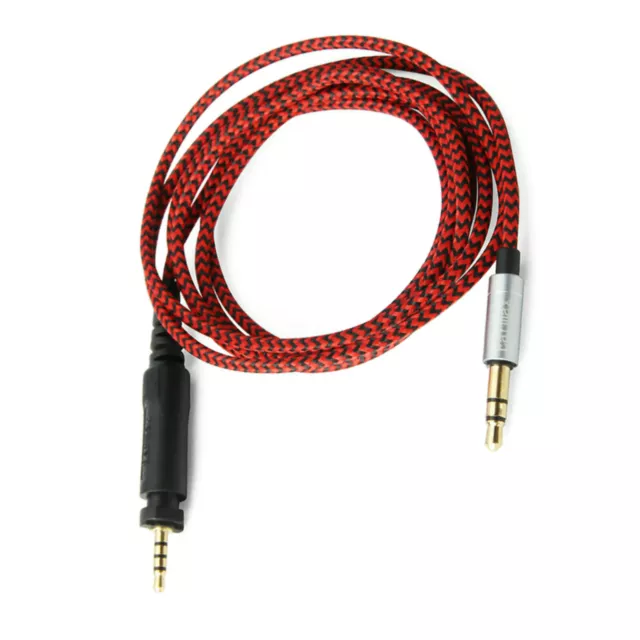 Audio Nylon Cable For Shure SRH840 SRH940 SRH440 SRH750DJ HEADPHONES Red Gray t 3